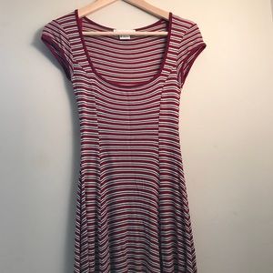 super cute ribbed striped dress